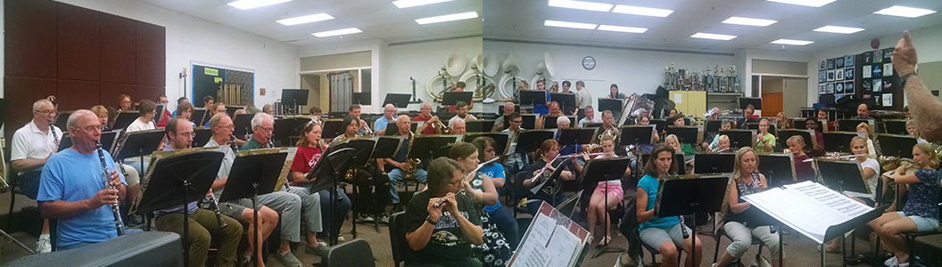 Photo: Bel Air Community band rehearsing on a Monday night.